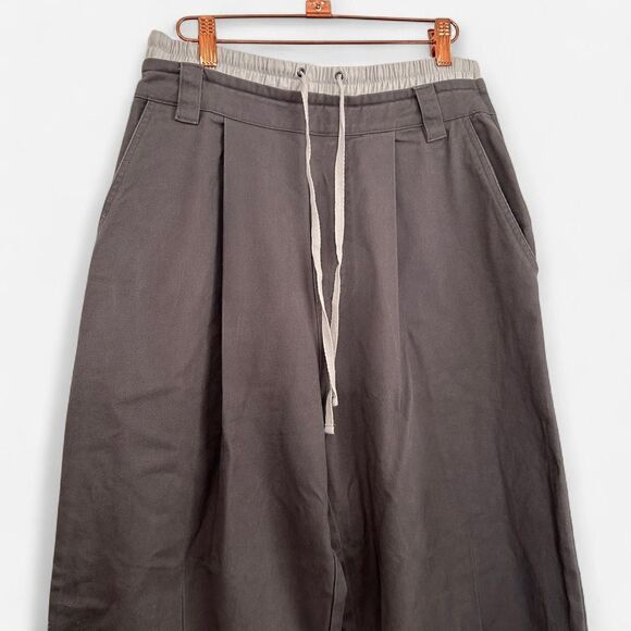 Free People We The Free “Good Sport” Boxer-Style Wide Leg Trousers – Size 6 - Picture 4 of 8